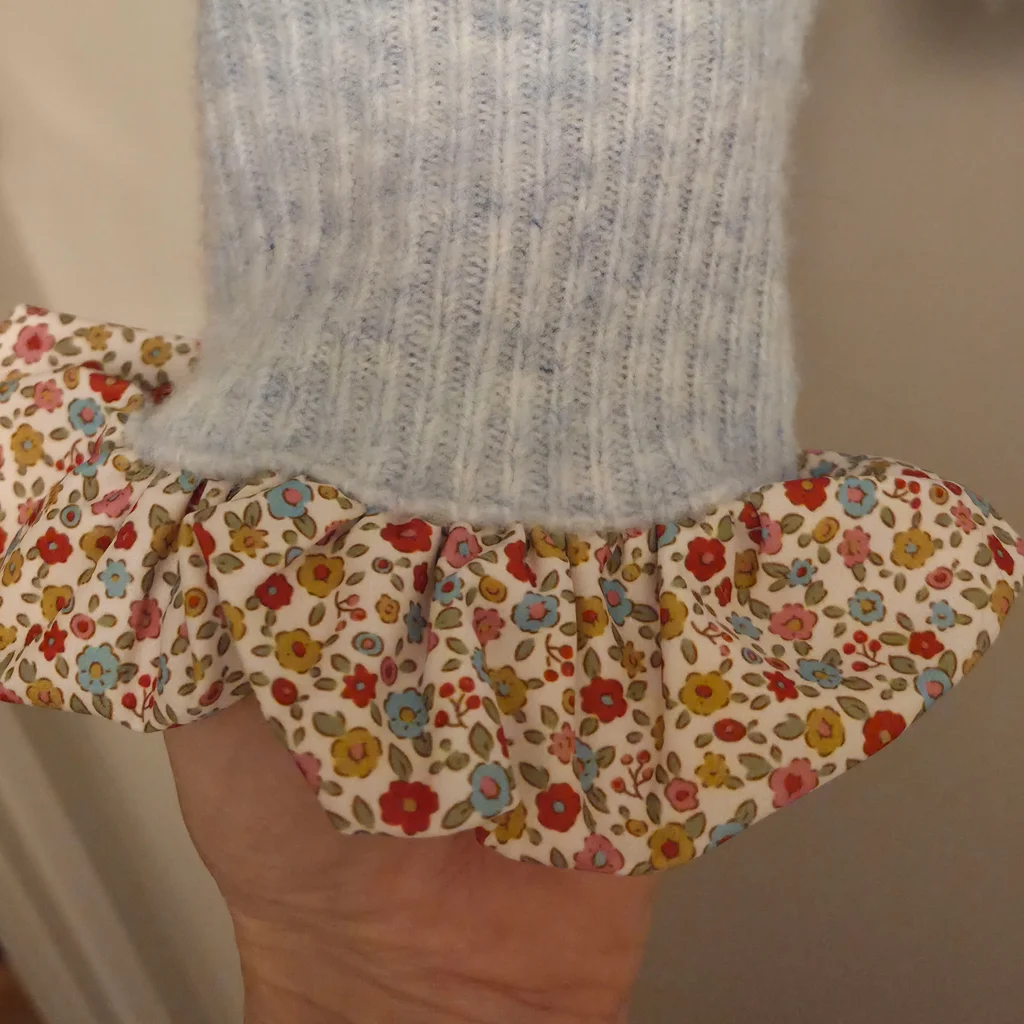 Blusa azul gola liberty – photo 4